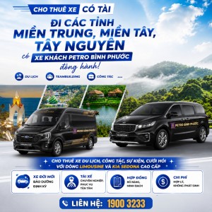Thuê xe có tài xế – An tâm di chuyển, trọn vẹn hành trình cùng Xe khách Petro Bình Phước